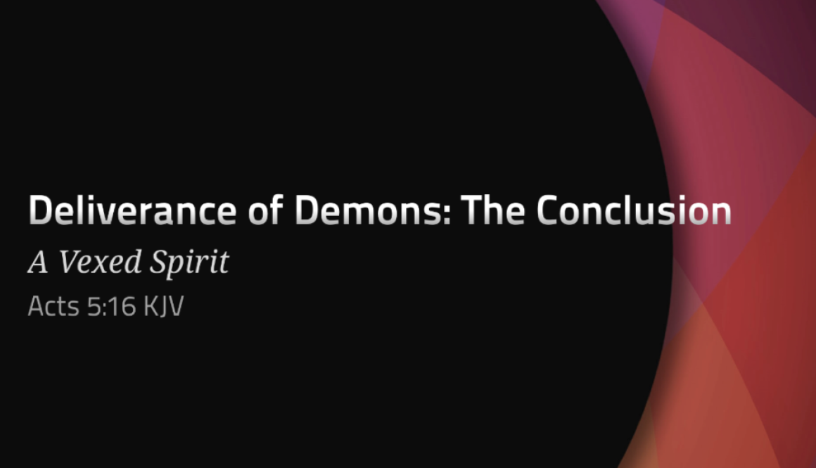 Deliver from Demons